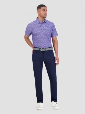 Camisa Polo Ben Sherman Broken Record Tech Jersey Sports Fit Roxo | 58VUPXISF