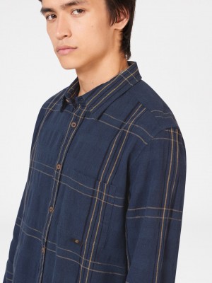 Camisas Ben Sherman B by Ben Sherman Indigo Check Azul Anil | 10SAEMLGC