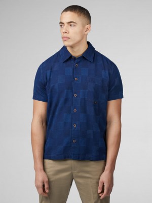 Camisas Ben Sherman B by Ben Sherman Indigo Check Azul Marinho | 49PRIMTJO