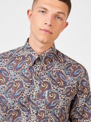 Camisas Ben Sherman Signature Paisley Multicoloridas | 96GFDKCIL