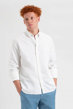 Camisas Ben Sherman St. Ives Resort Oxford Branco | 41WBZOQGM