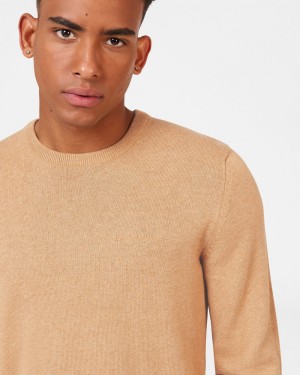 Knitwear Ben Sherman Signature Crewneck Cinzentas | 27RCEBSIN