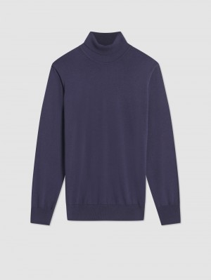 Knitwear Ben Sherman Signature Roll Neck Roxo | 76KUYZIVR