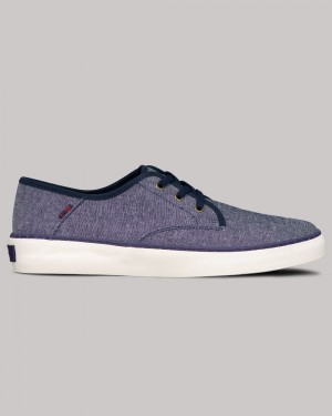 Sapatilhas Ben Sherman Camden Azul Marinho Branco | 95KMBTVZH