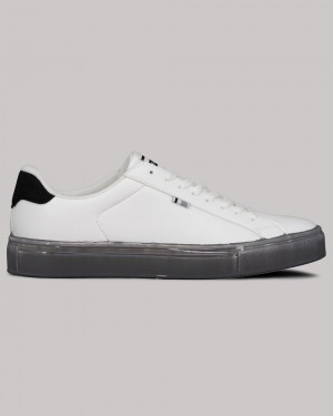 Sapatilhas Ben Sherman Crowley Branco Pretas | 20MKPFVHT