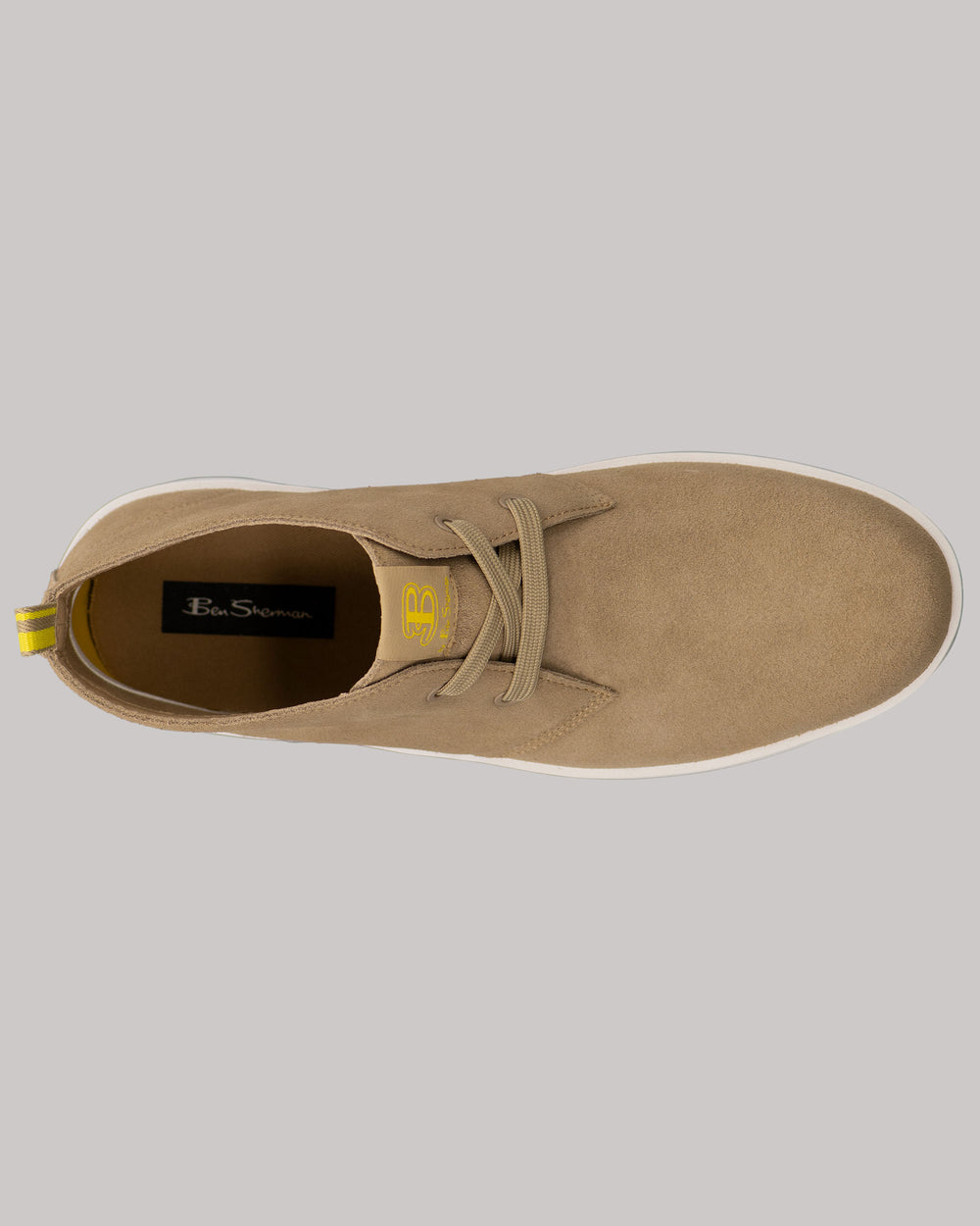 Botas Ben Sherman Thames Chukka Marrom Branco Amarelas | 23UESLPNG