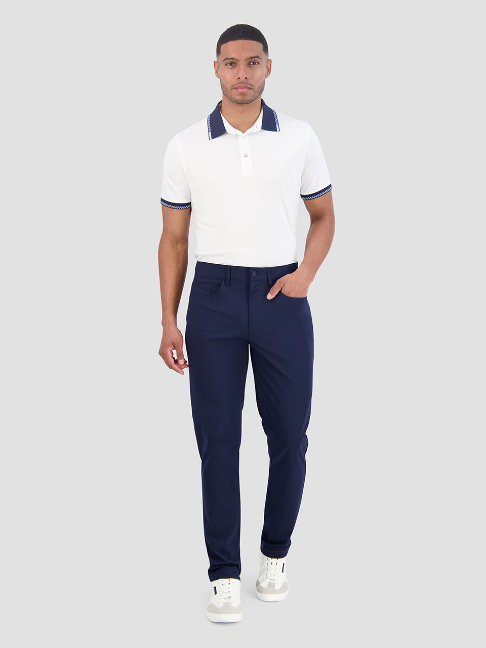 Calças Ben Sherman 4Way Stretch Tech Long Azul Marinho | 32WKECTRG