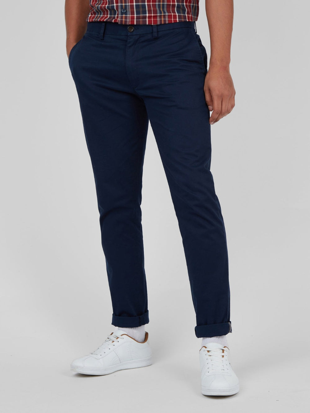 Calças Ben Sherman Signature Skinny Stretch Chino Azul Marinho | 52QJRVLAH