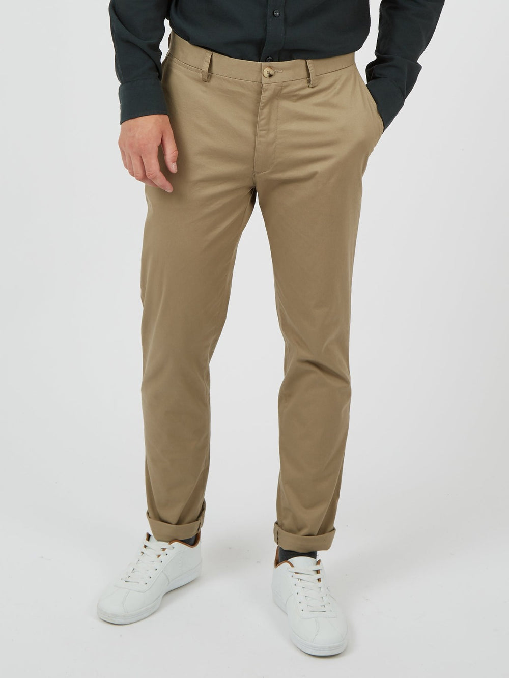 Calças Ben Sherman Signature Skinny Stretch Chino Cinzentas | 25XDQETMS