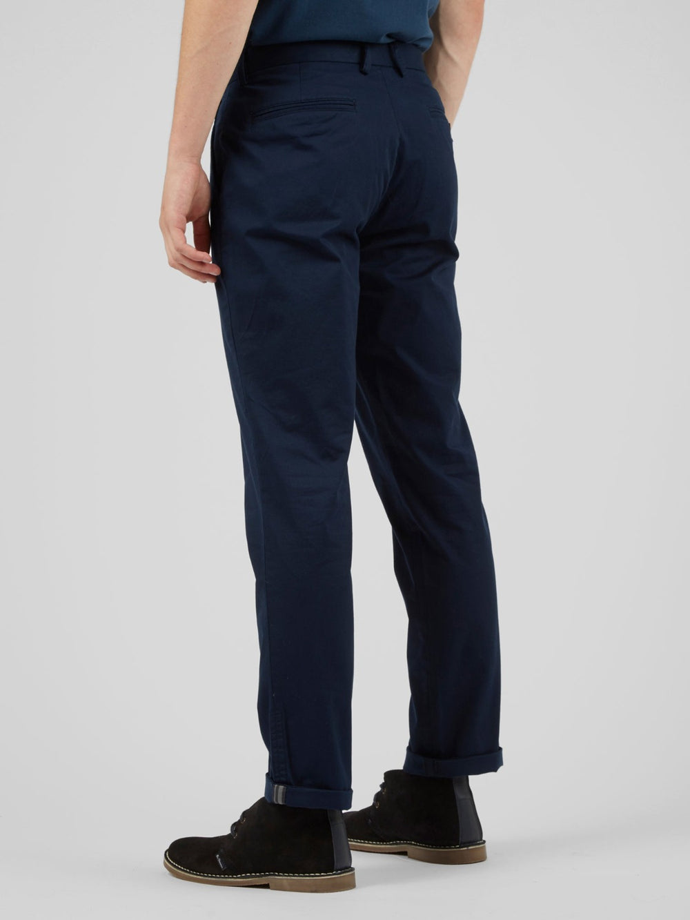 Calças Ben Sherman Signature Slim Stretch Chino Azul Marinho | 67BXJOTUV