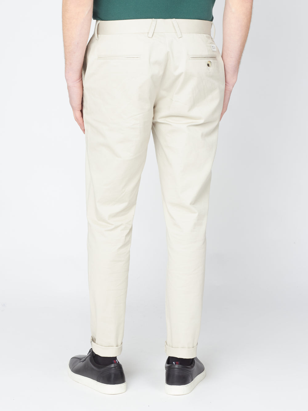 Calças Ben Sherman Signature Slim Stretch Chino Branco | 14IKURSMB