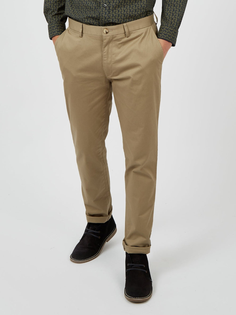 Calças Ben Sherman Signature Slim Stretch Chino Cinzentas | 93CIGOADN