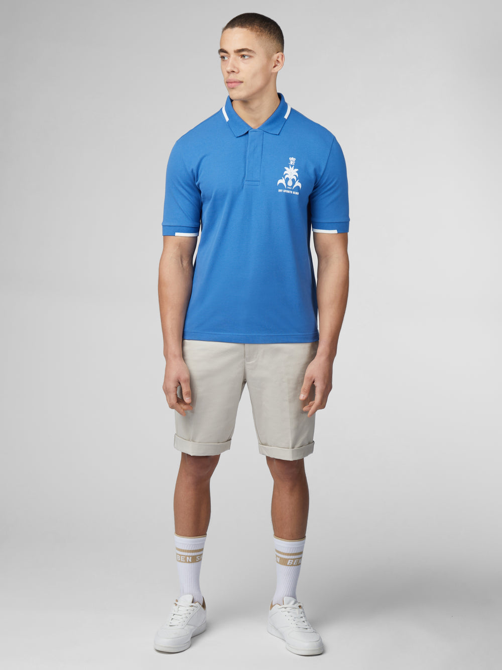 Camisa Polo Ben Sherman B by Ben Sherman Sports Club Embroidered Azuis | 52IGLRKXP