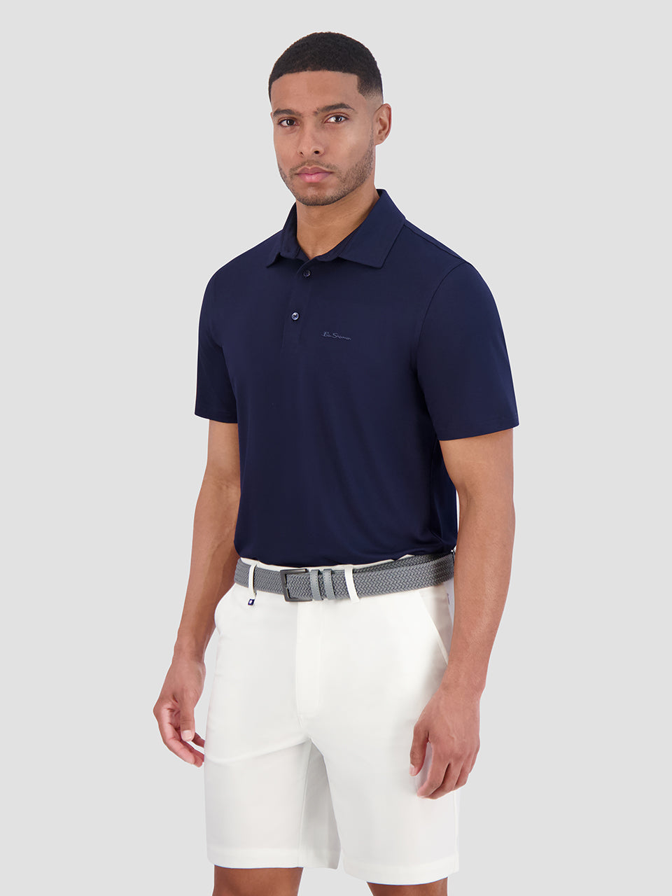 Camisa Polo Ben Sherman Solid Air Pique Sports Fit Azul Marinho | 36MONEZWK