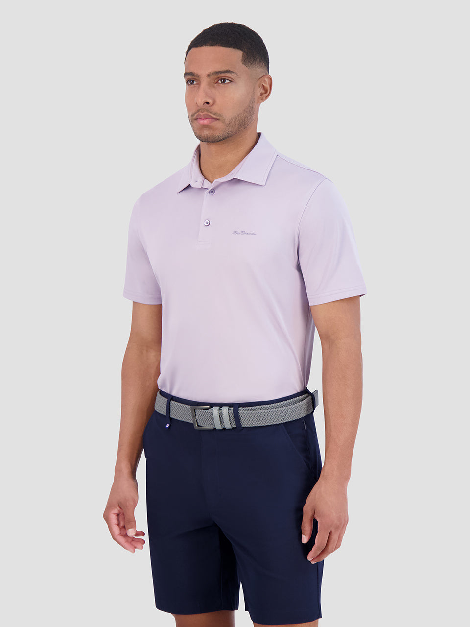 Camisa Polo Ben Sherman Solid Air Pique Sports Fit Roxo | 28PKMEVSG