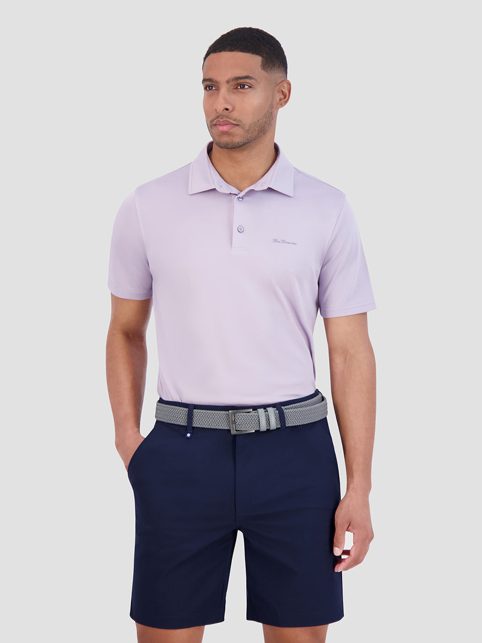 Camisa Polo Ben Sherman Solid Air Pique Sports Fit Roxo | 28PKMEVSG