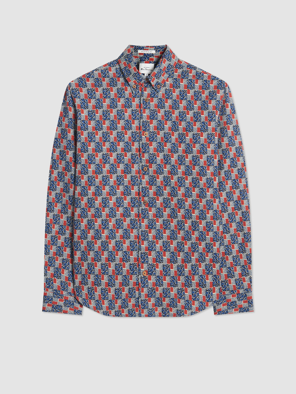 Camisas Ben Sherman 1950s Checkerboard Azul Anil | 49RGTQJYD