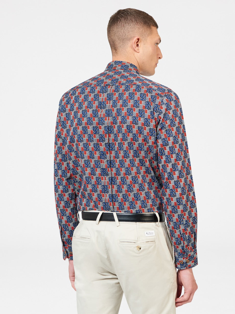 Camisas Ben Sherman 1950s Checkerboard Azul Anil | 49RGTQJYD