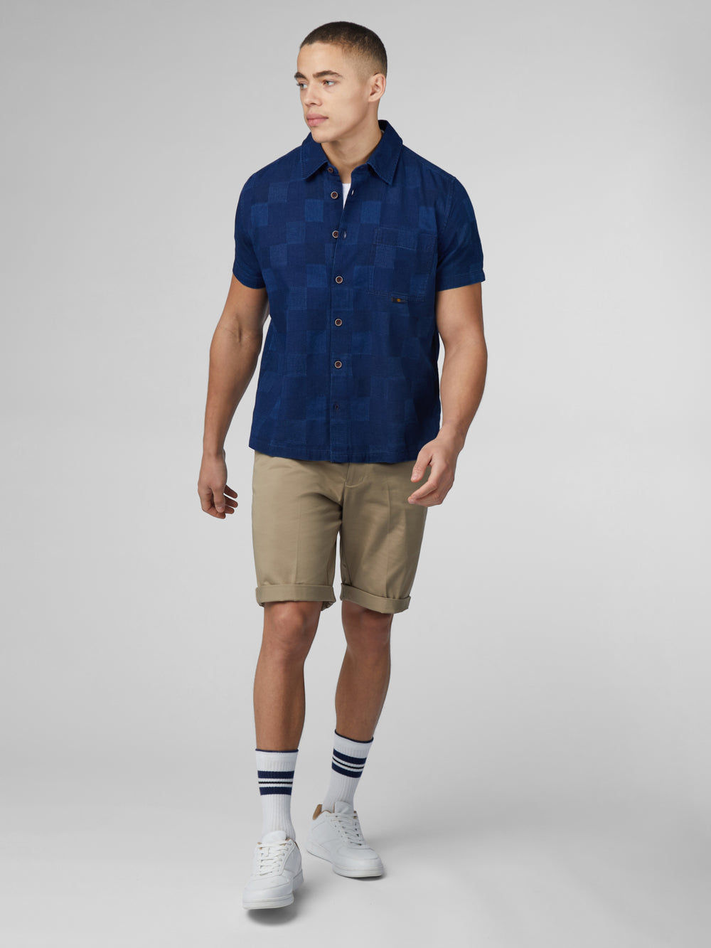 Camisas Ben Sherman B by Ben Sherman Indigo Check Azul Marinho | 20SNHXTIL