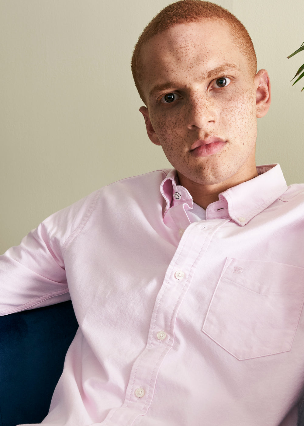 Camisas Ben Sherman Brighton Oxford Organic Rosa | 65YDTZAIE