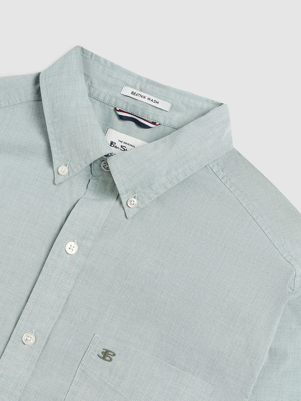 Camisas Ben Sherman Brighton Oxford Organic Green Verdes | 14XOQSYHN