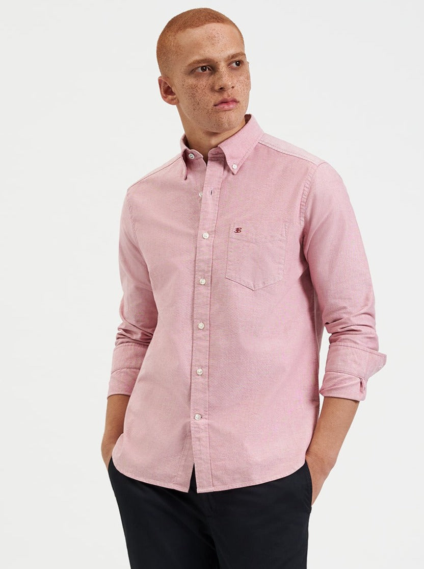 Camisas Ben Sherman Brighton Oxford Organic Luz Vermelhas | 38UZGVPXC