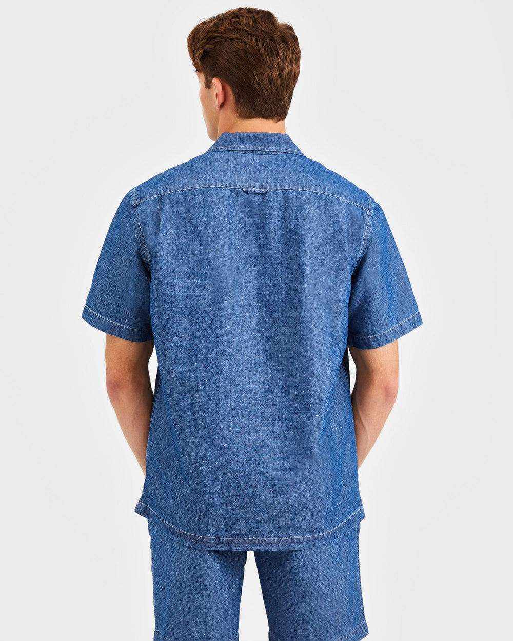 Camisas Ben Sherman Hastings Garment Dye Chambray Azul Anil | 05WIERKTN