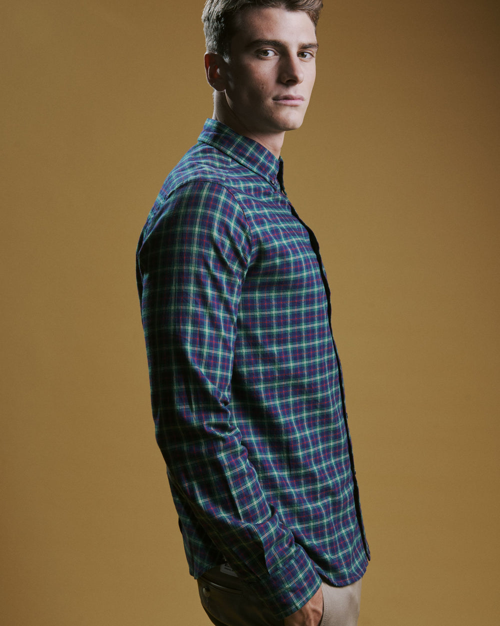 Camisas Ben Sherman House Tartan Twill Verdes | 46IXWLGQK