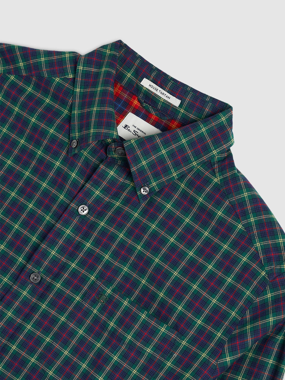 Camisas Ben Sherman House Tartan Twill Verdes | 46IXWLGQK