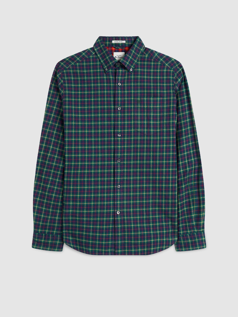 Camisas Ben Sherman House Tartan Twill Verdes | 46IXWLGQK