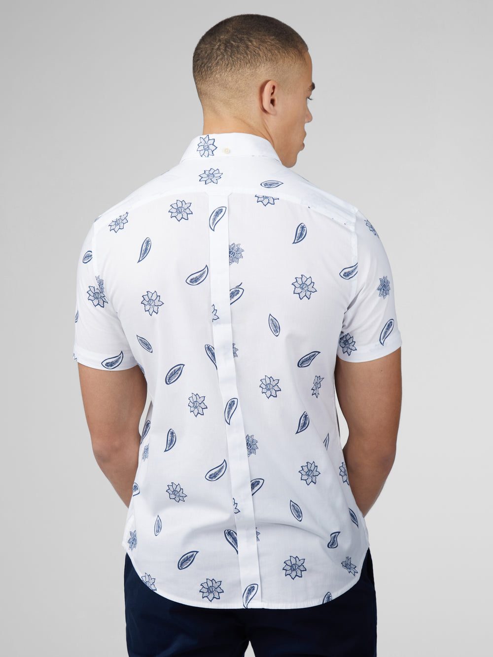 Camisas Ben Sherman Signature Floral Branco | 34TEDMWCB