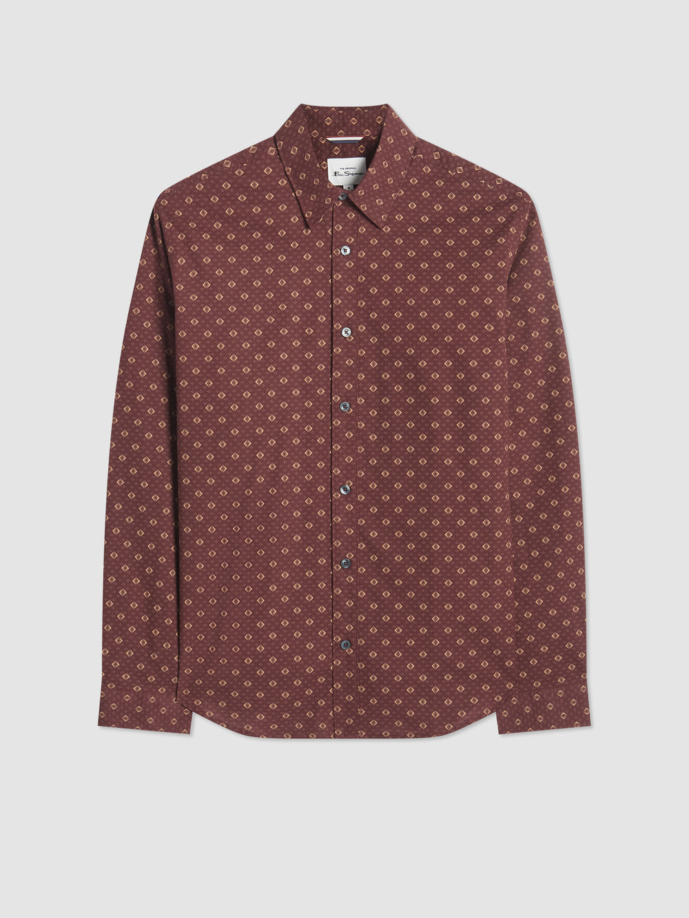 Camisas Ben Sherman Signature Geo Marrom | 81JALCHBQ