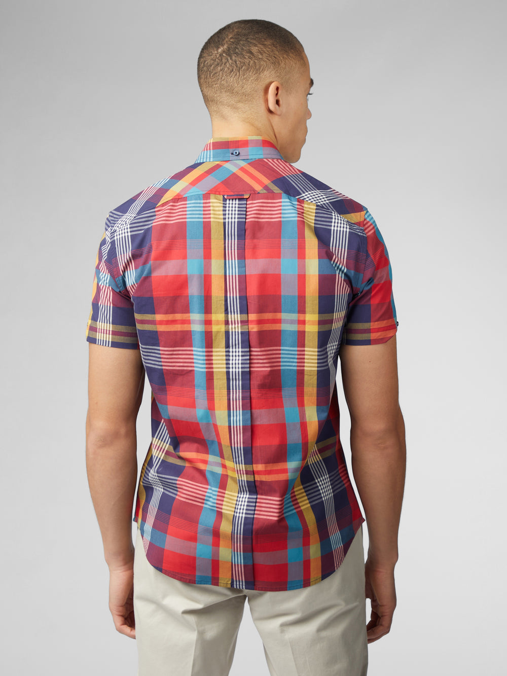 Camisas Ben Sherman Signature Large Madras Check Vermelhas | 12ZMNDWST