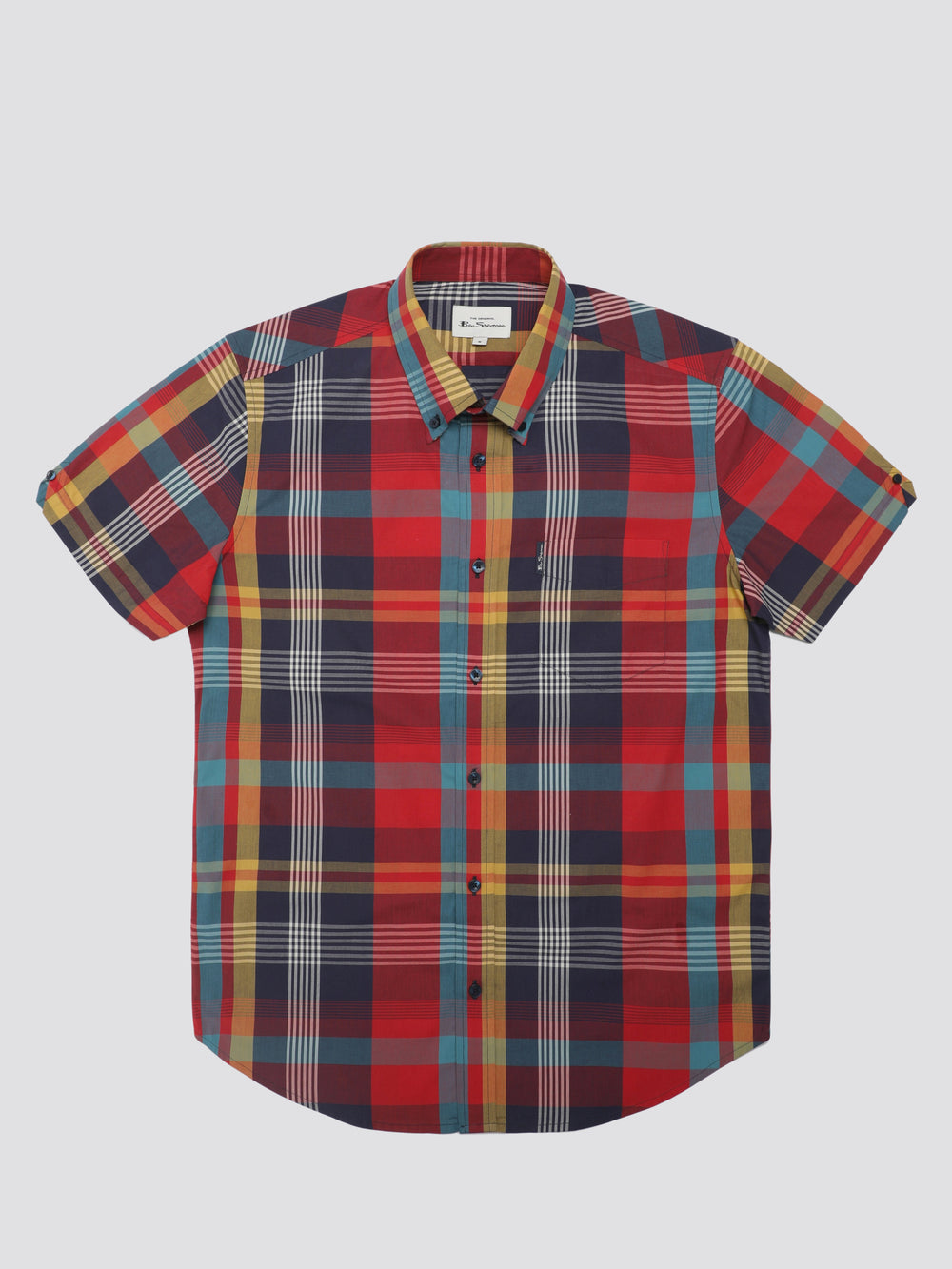 Camisas Ben Sherman Signature Large Madras Check Vermelhas | 12ZMNDWST