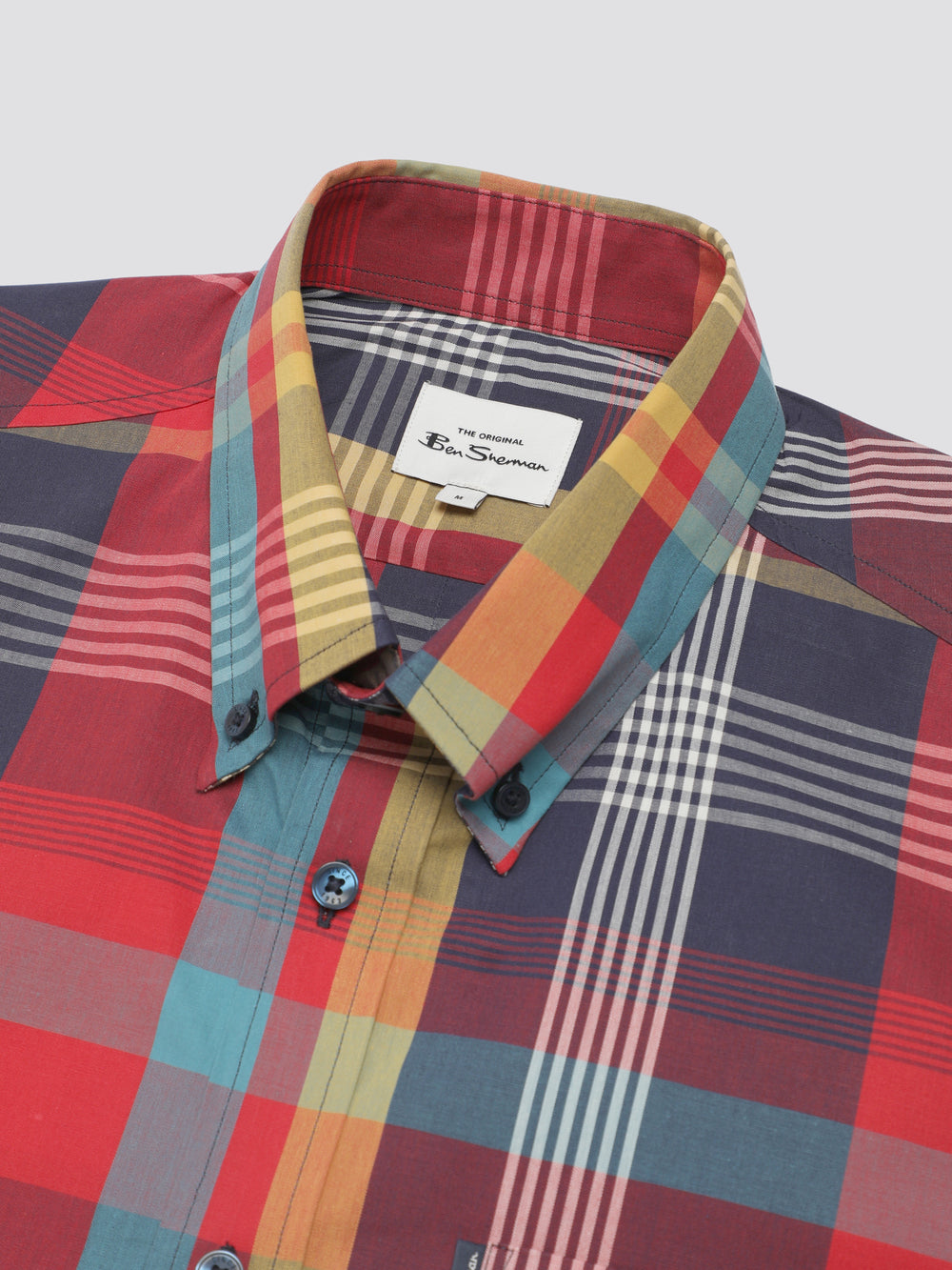 Camisas Ben Sherman Signature Large Madras Check Vermelhas | 12ZMNDWST