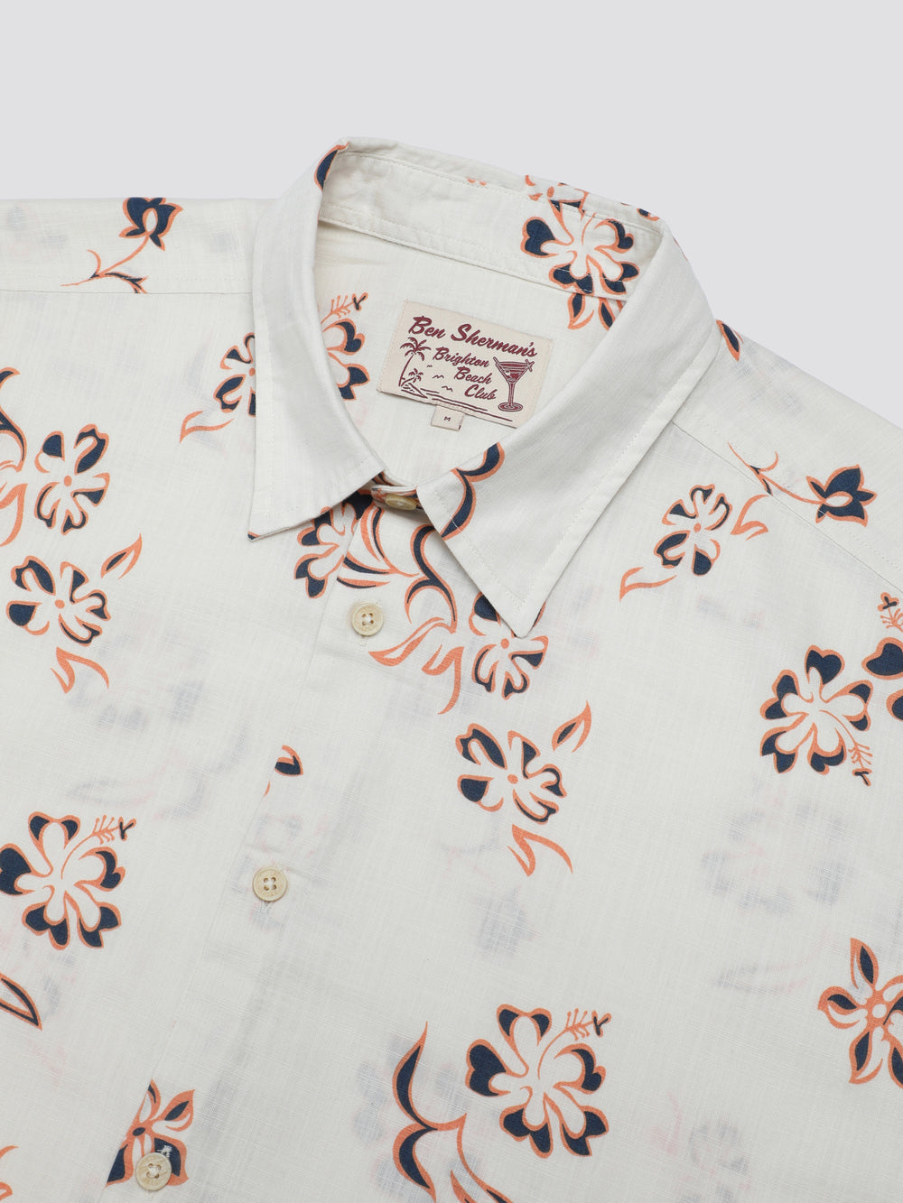 Camisas Ben Sherman Signature Linear Floral Branco | 25PGVCIKR