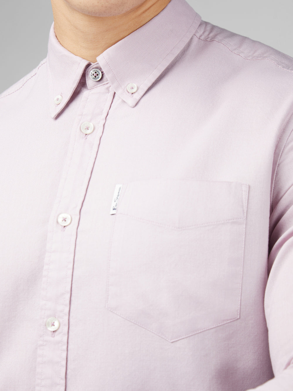 Camisas Ben Sherman Signature Oxford Long Sleeve Roxo | 54HEDOVWG