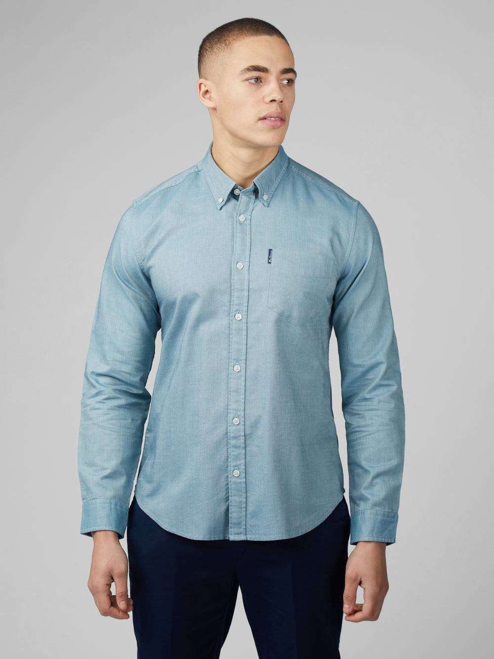 Camisas Ben Sherman Signature Oxford Turquesa | 94EIHYJKC