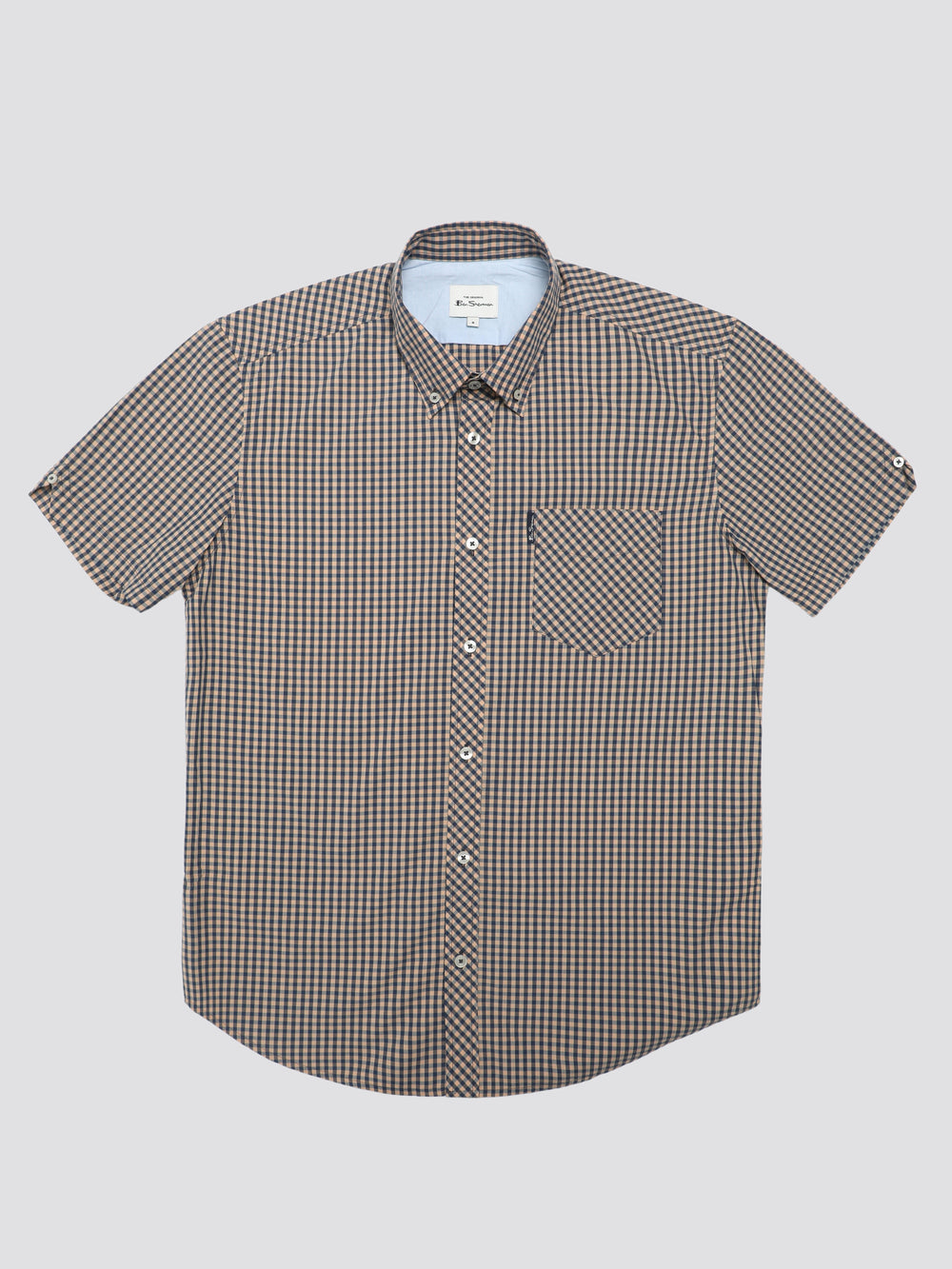 Camisas Ben Sherman Signature Short Sleeve Gingham Cobre Laranja | 28KEGTNCJ