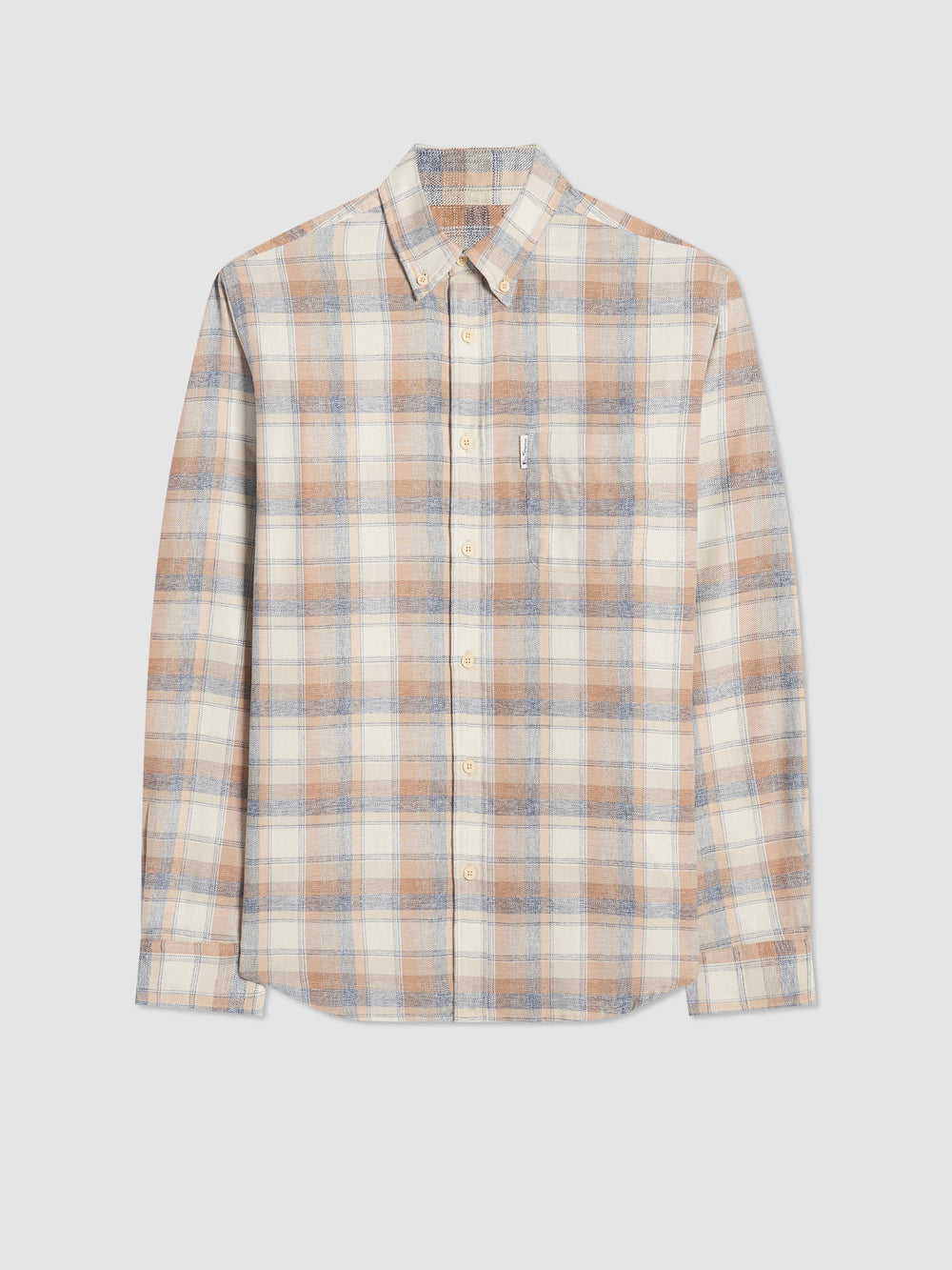 Camisas Ben Sherman Twisted Yarn Check Marrom | 64HSKYCDL