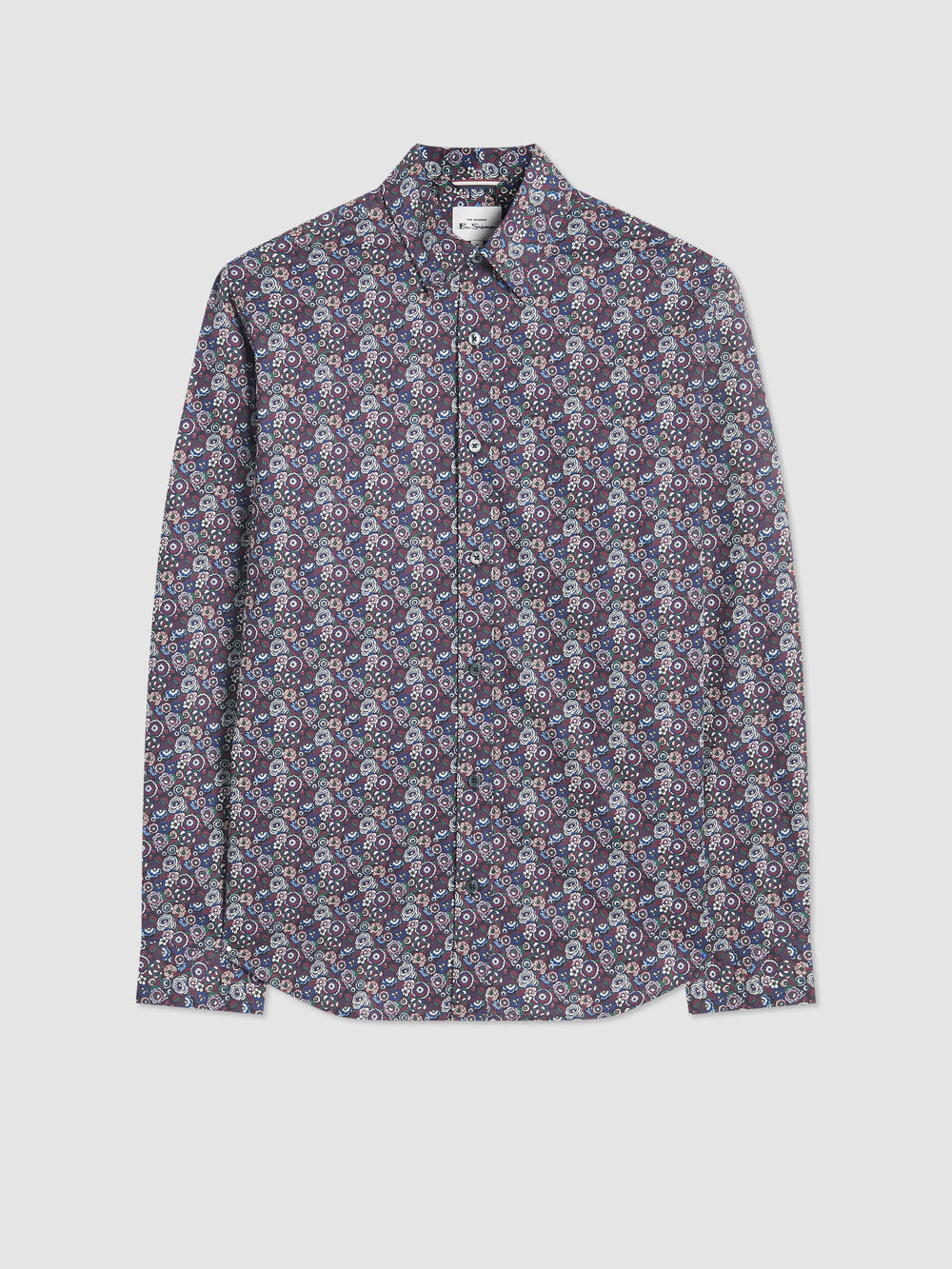 Camisas Ben Sherman Winter Floral Roxo | 39MPUVFZX