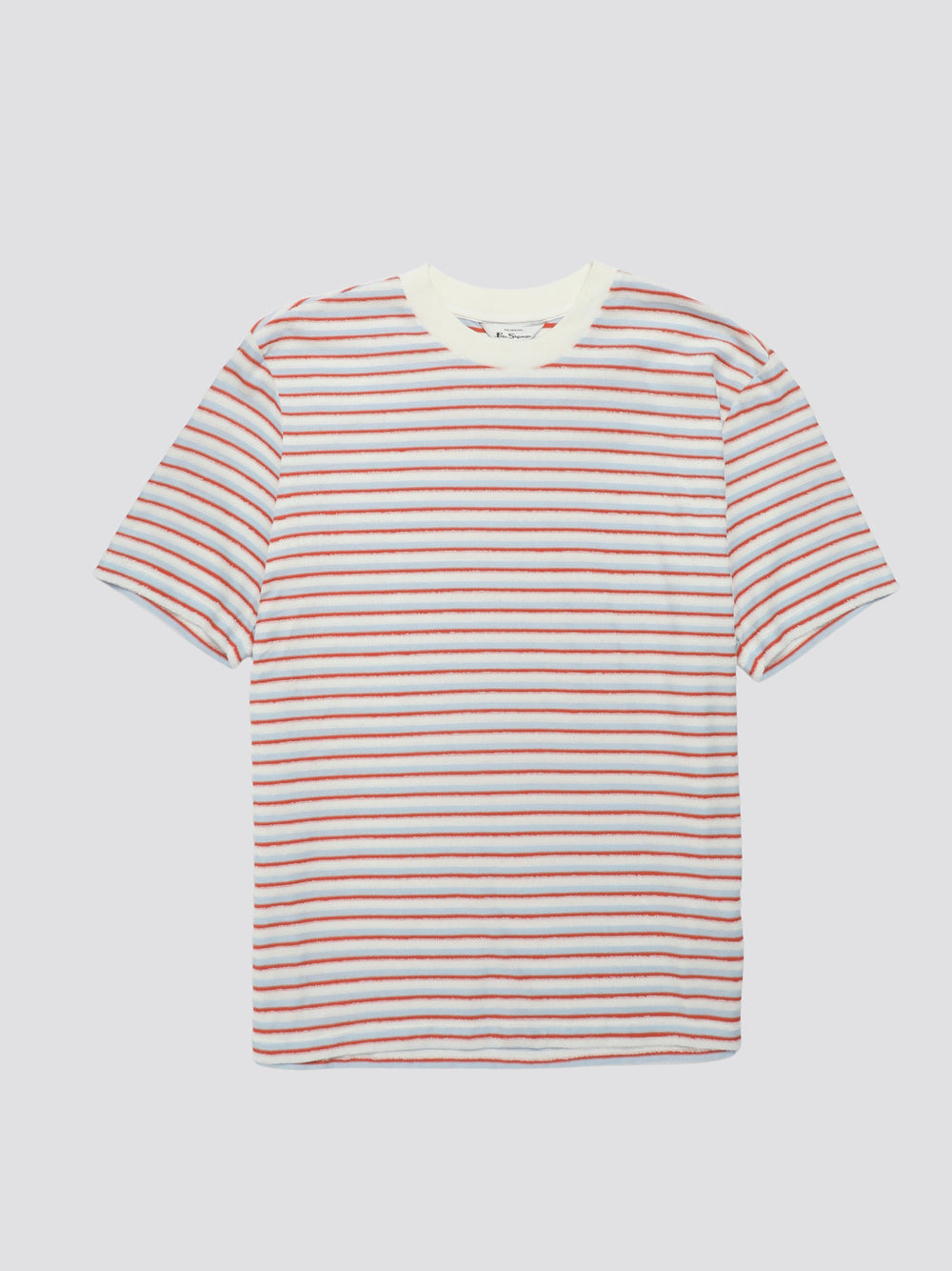 Camiseta Ben Sherman Signature Loopback Stripe Azuis | 65HYMUNKO