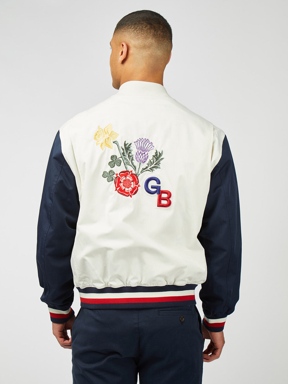 Jaquetas Ben Sherman Team GB Commercial Bomber Branco | 35WIRGMTP