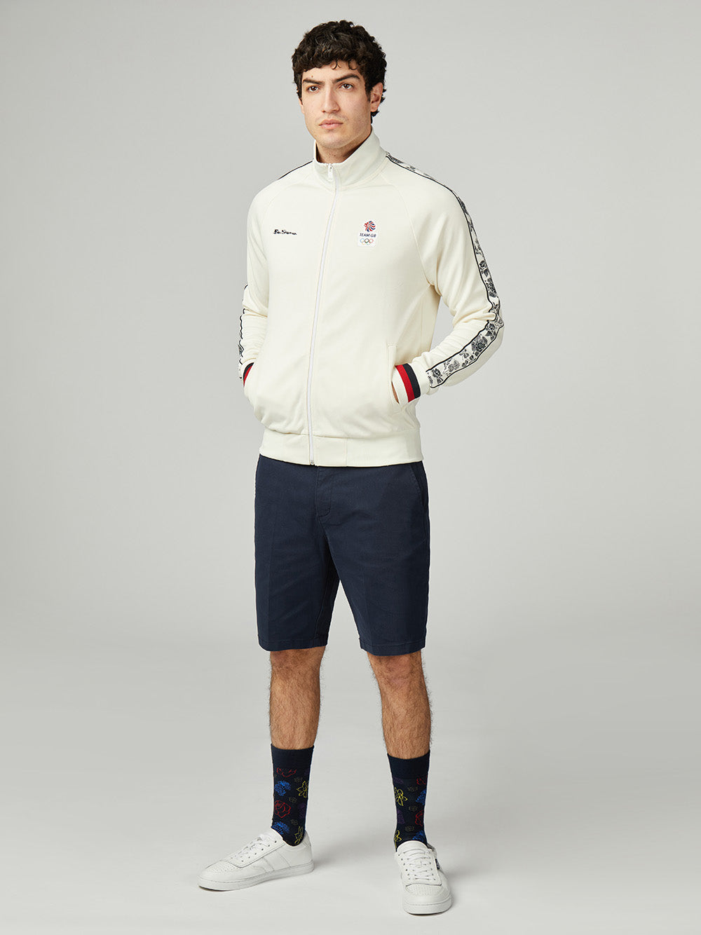 Jaquetas Ben Sherman Team GB Taped Track Top Branco | 92KCXREUP