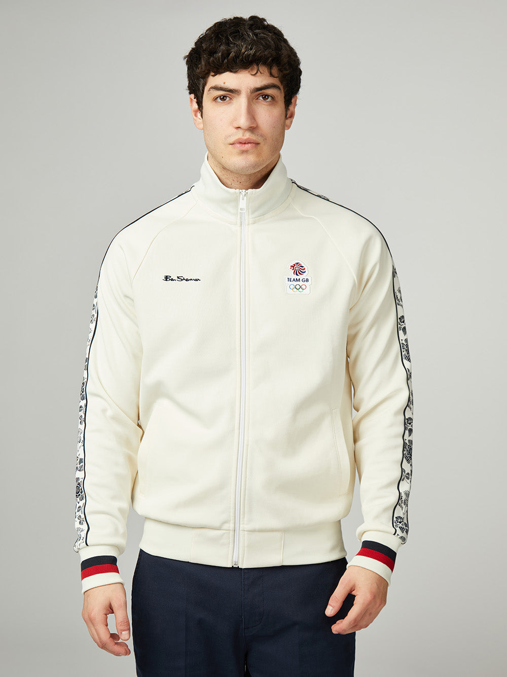 Jaquetas Ben Sherman Team GB Taped Track Top Branco | 92KCXREUP