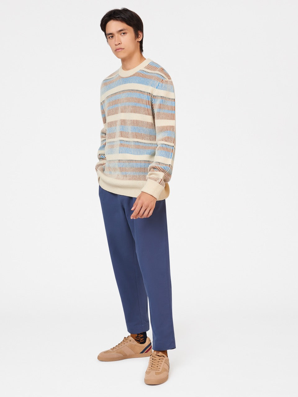 Knitwear Ben Sherman B by Ben Sherman Stripe Branco | 13UDXSNLZ