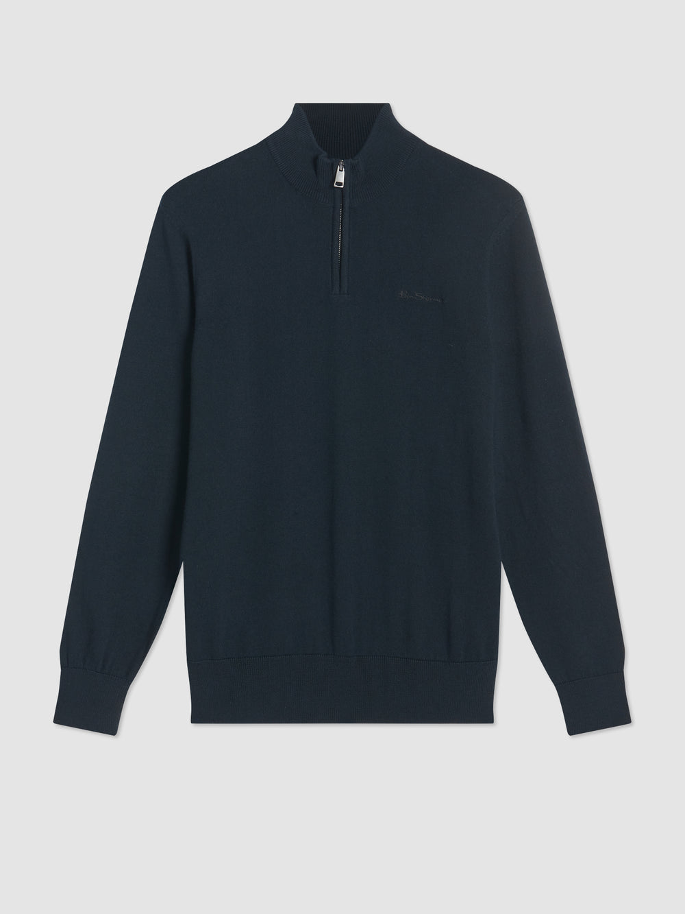 Knitwear Ben Sherman Merino Half-Zip Pretas | 02BAQHTGM