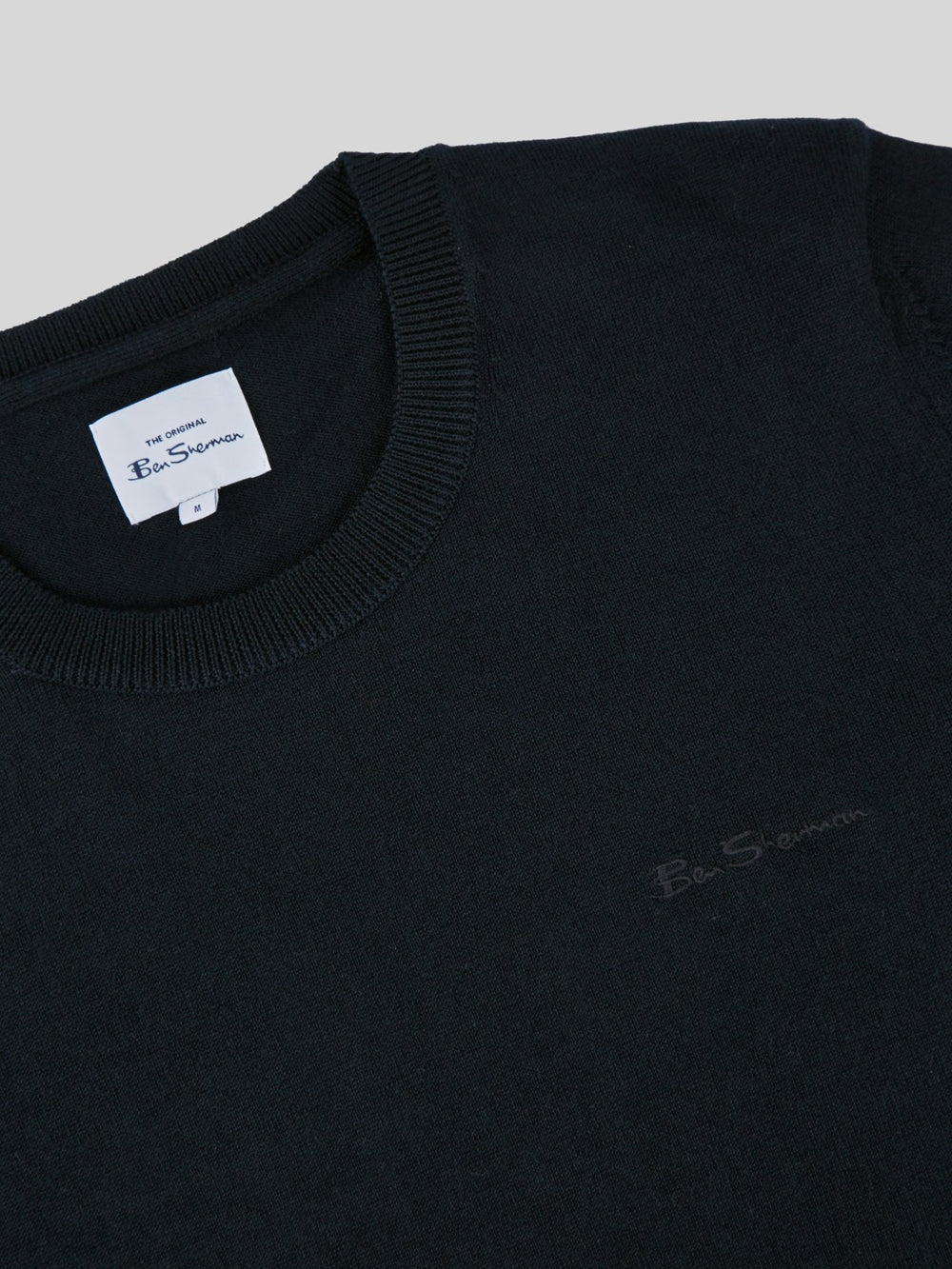 Knitwear Ben Sherman Signature Crewneck Pretas | 94SBDELZN