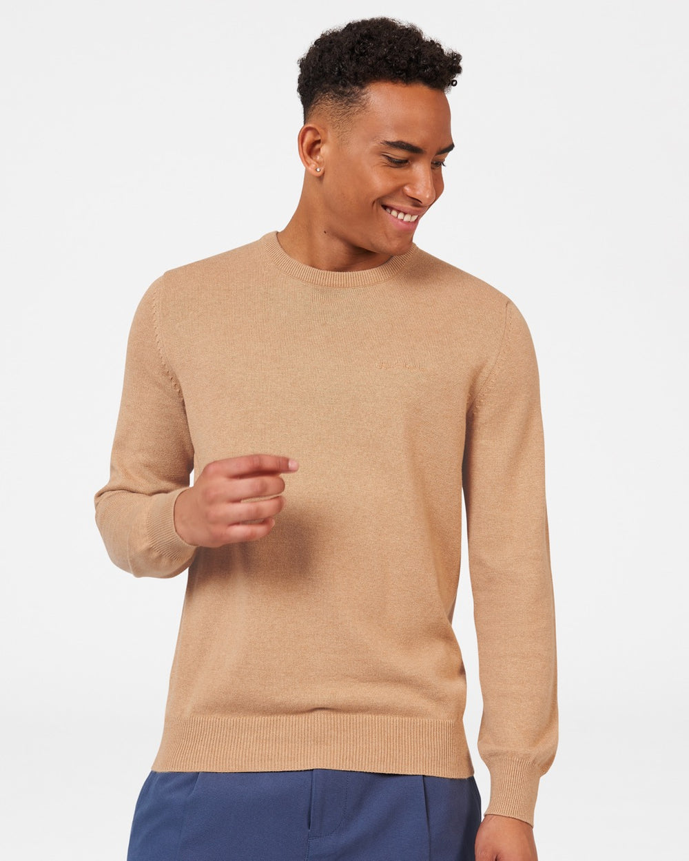 Knitwear Ben Sherman Signature Crewneck Cinzentas | 27RCEBSIN