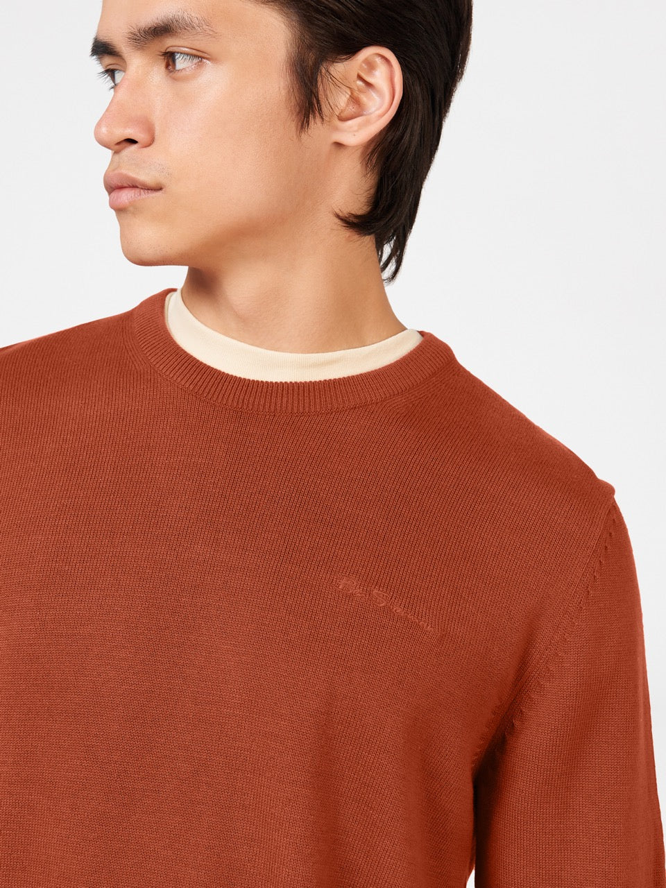 Knitwear Ben Sherman Signature Crewneck Laranja | 63EUZYFXV